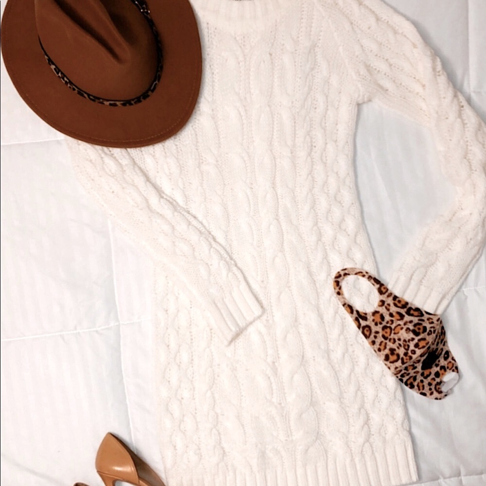 White Sweater Dress